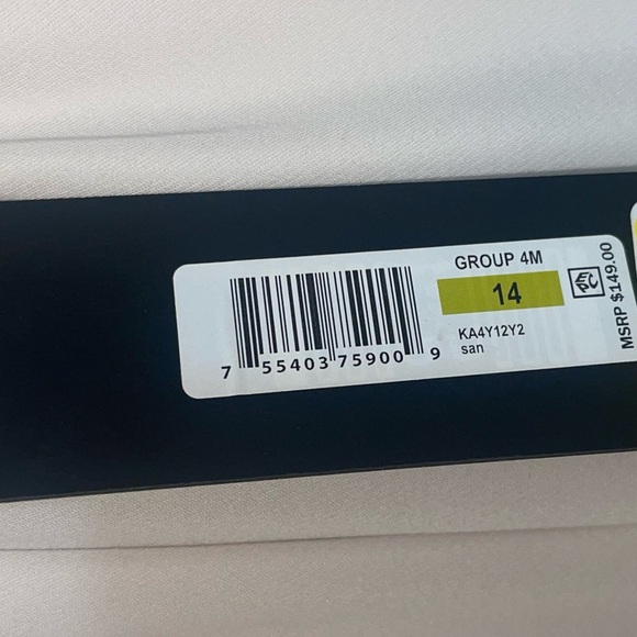 NWT Donna Karan NY Cream Halter Sleeveless Midi Dress. Size 14 - Picture 12 of 12